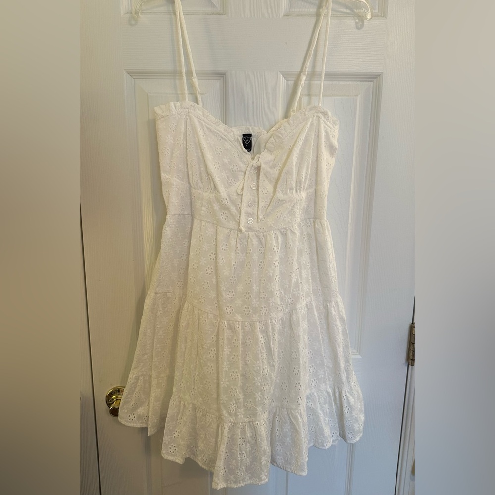 Windsor White Ruffled Tiered Sundress